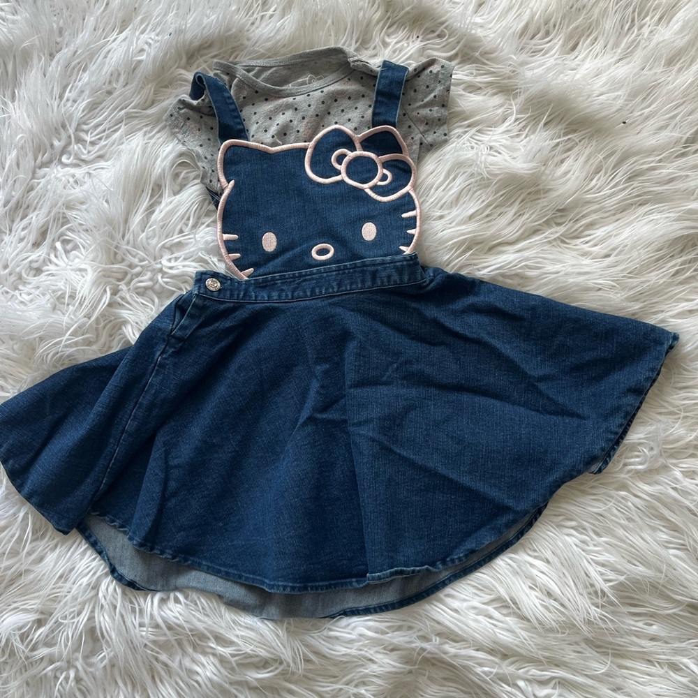 Hello Kitty Denim Jumper Dress